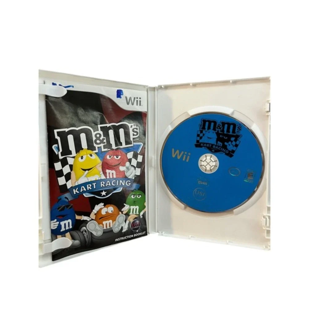 M&M's Kart‎ Racing Video Game Nintendo Wii White Good Complete With Manual